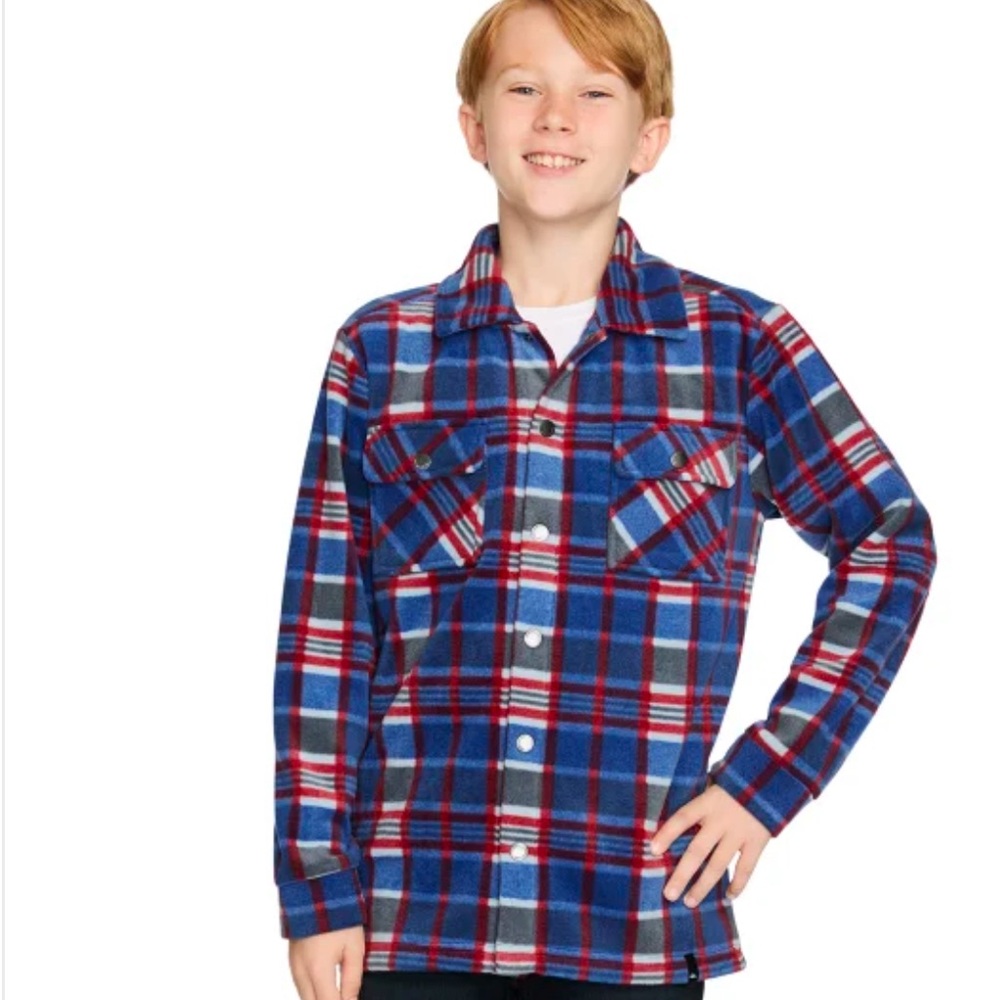 Fleece shirt jacket